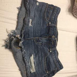 pacsun distressed short shorts